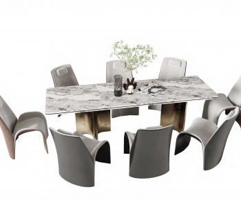 Modern Dining Table And Chairs-ID:768594031