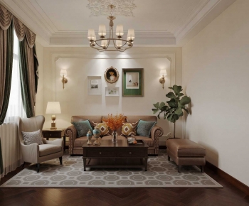 American Style A Living Room-ID:664489033