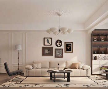 French Style A Living Room-ID:768343939