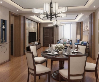 New Chinese Style Dining Room-ID:193726068