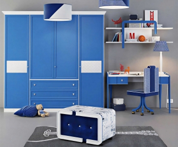 Modern Computer Desk And Chair-ID:434264907