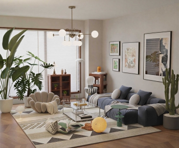 Modern A Living Room-ID:910433053