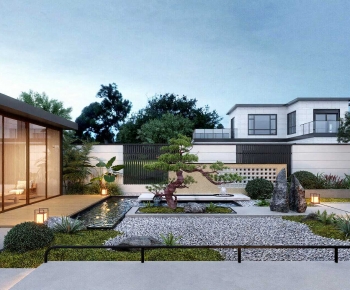 New Chinese Style Courtyard/landscape-ID:202941898