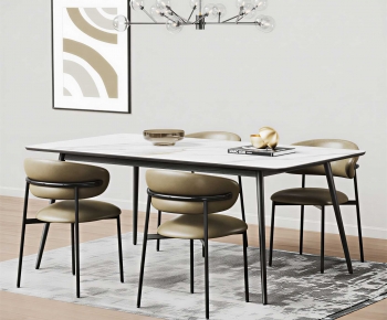 Modern Dining Table And Chairs-ID:897030126