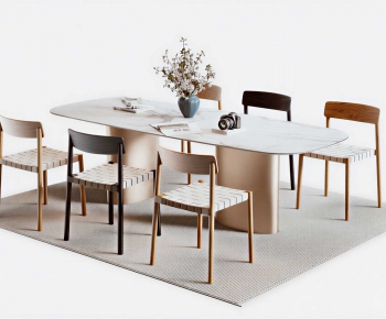 Modern Dining Table And Chairs-ID:102629717