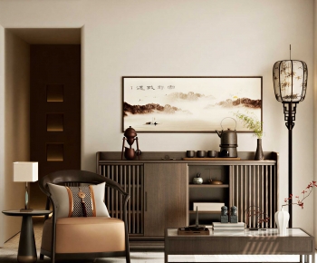 New Chinese Style Entrance Cabinet-ID:843261006