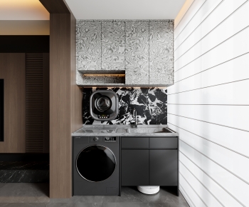 Modern Laundry Cabinet-ID:578531983