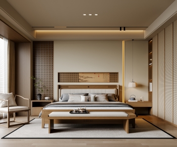 New Chinese Style Bedroom-ID:133979081