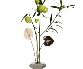 Modern Potted Green Plant-ID:677397014