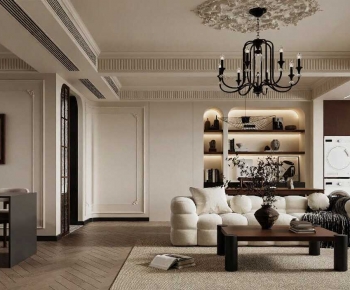 French Style A Living Room-ID:955566881