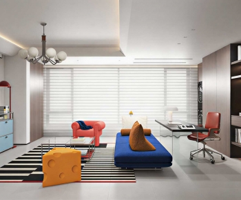 Modern A Living Room-ID:659722095