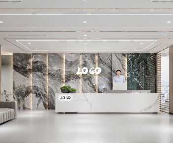 Modern Office Reception Desk-ID:320697071