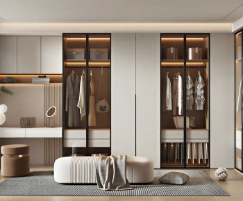 Modern Clothes Storage Area-ID:117934946