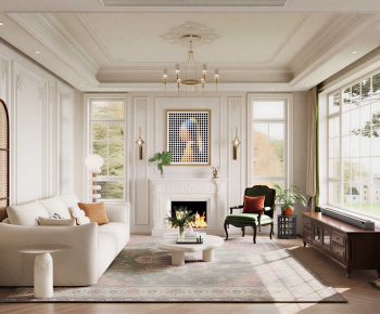 French Style A Living Room-ID:336663968