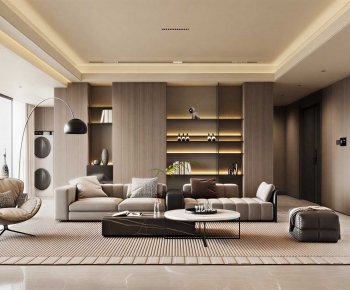 Modern A Living Room-ID:664495947