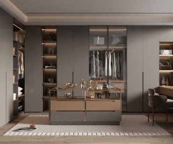 Modern Clothes Storage Area-ID:505755902