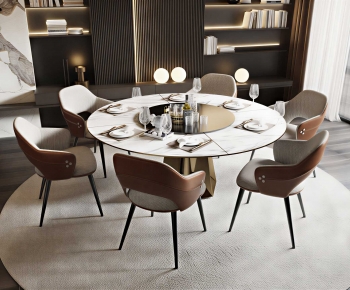 Modern Dining Table And Chairs-ID:487890018