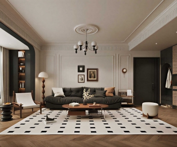 French Style A Living Room-ID:307132014