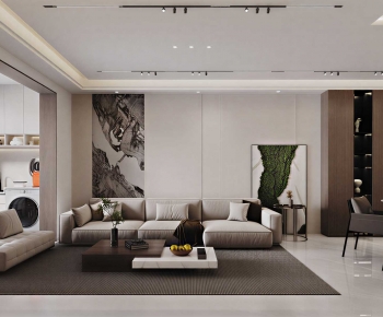 Modern A Living Room-ID:343880896