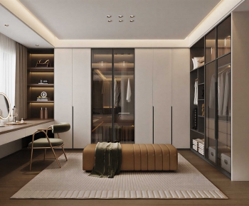 Modern Clothes Storage Area-ID:272408018