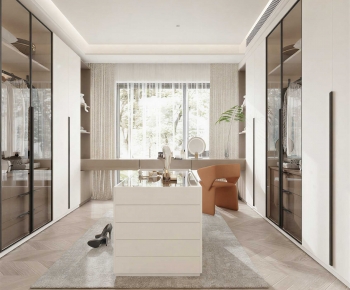 Modern Clothes Storage Area-ID:823599105