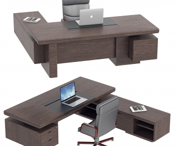 Modern Office Desk And Chair-ID:475884919