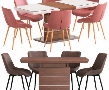Modern Dining Table And Chairs-ID:778382063