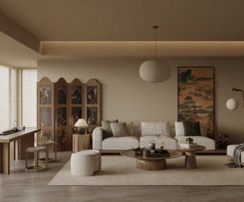 New Chinese Style A Living Room-ID:136320627