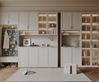 French Style Shoe Cabinet-ID:211965087