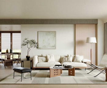 Wabi-sabi Style A Living Room-ID:372848035