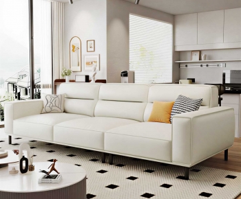 Modern Three-seat Sofa-ID:542830949