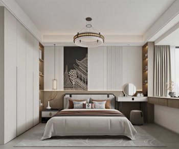 New Chinese Style Bedroom-ID:945223091
