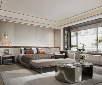 New Chinese Style Bedroom-ID:804955015