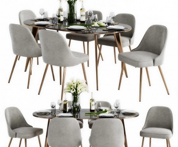 Modern Dining Table And Chairs-ID:708661083