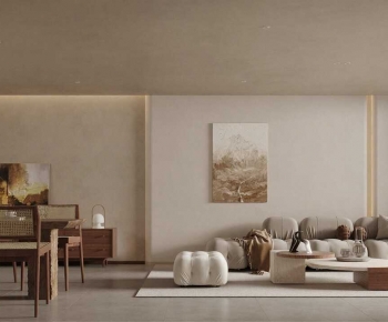 Wabi-sabi Style A Living Room-ID:891269924