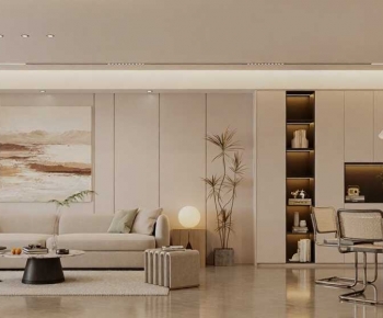 Modern A Living Room-ID:709043987