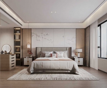 New Chinese Style Bedroom-ID:218318947