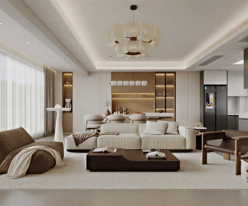 Modern A Living Room-ID:662705903