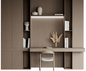 Modern Computer Desk And Chair-ID:292539681