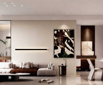 Modern A Living Room-ID:346716889