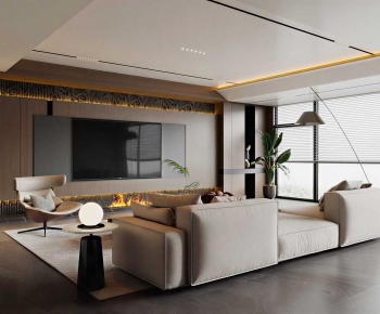 Modern A Living Room-ID:495968104
