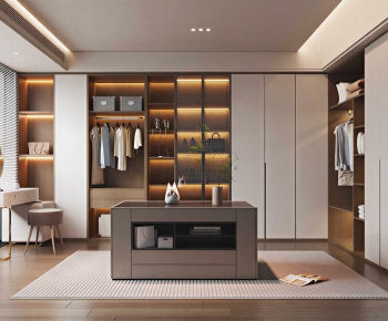 Modern Clothes Storage Area-ID:498600089