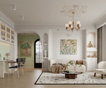 French Style A Living Room-ID:306910998