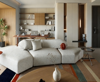 Modern A Living Room-ID:444644934