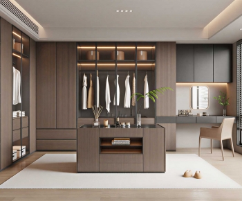 Modern Clothes Storage Area-ID:116214048