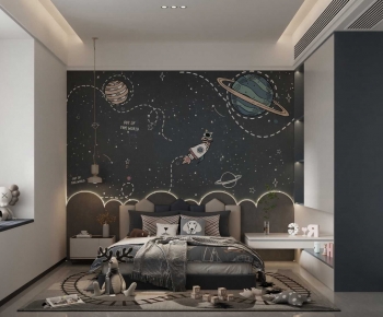 Modern Boy's Room And Son's Room-ID:354189948