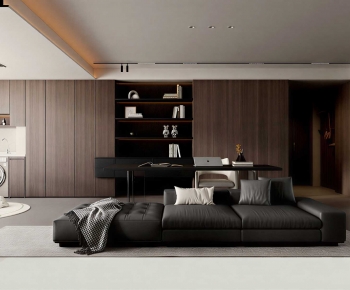 Modern A Living Room-ID:651223901