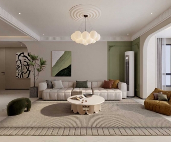 Modern A Living Room-ID:671045063