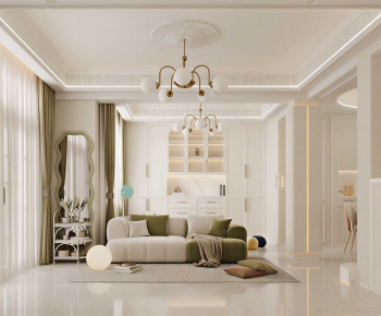 French Style A Living Room-ID:557203054