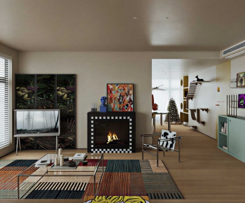 Modern A Living Room-ID:847446928